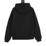 Loose Hoodie in Cotton Fleece-Black 2Y468670Q