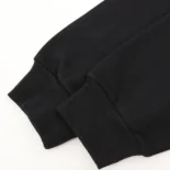 Loose Hoodie in Cotton Fleece-Black 2Y468670Q