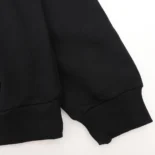 Loose Hoodie in Cotton Fleece-Black 2Y468670Q