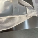 Loose Hoodie in Cotton Fleece-White
