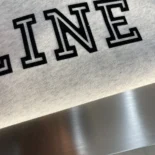 Loose Hoodie in Cotton Fleece-White