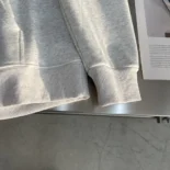 Loose Hoodie in Cotton Fleece-White