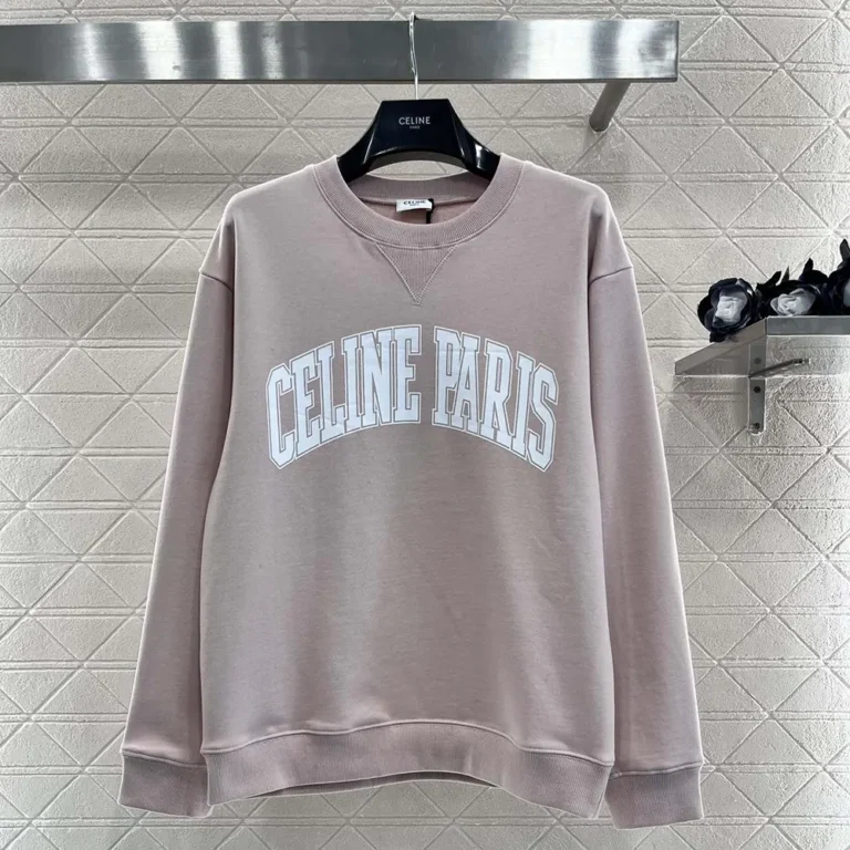 Oversized Celine Sweatshirt in Cotton Fleece 2Y64G510Z