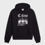 Troubadour Loose Hoodie in Cotton Fleece-Black