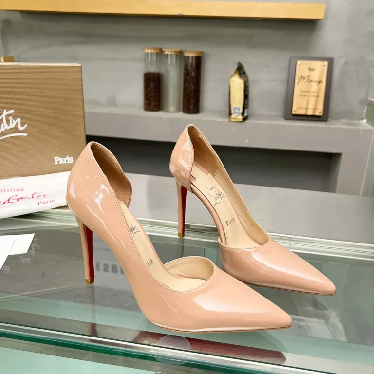 Christian Louboutin Women Iriza 100 mm Pumps Patent Calf Blush