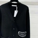 Dior Women Christian Dior Couture Cardigan Black Cashmere Jersey