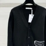 Dior Women Christian Dior Couture Cardigan Black Cashmere Jersey