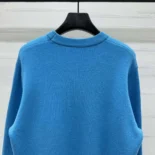 Dior Women Christian Dior Couture Sweater Blue Wool Blend