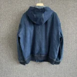 Christian Dior Tag Hooded Jacket Blue Cotton Denim