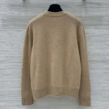 Dior Men DIOR AND LEWIS HAMILTON Sweater Brown Virgin Wool and Cashmere Intarsia