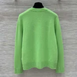 Dior Men DIOR AND LEWIS HAMILTON Sweater Green Virgin Wool and Cashmere Intarsia