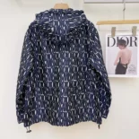 Dior Women Waterproof Hooded Jacket White Technical Taffeta JacquardDior Women Waterproof Hooded Jacket White Technical Taffeta Jacquard