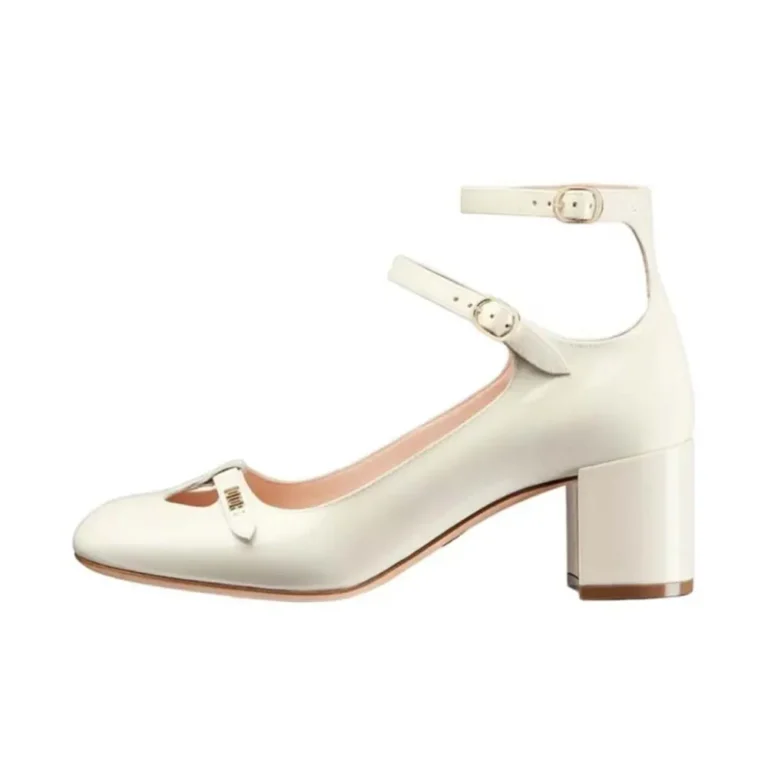 Dior Women Aime Dior Pump White Patent Calfskin
