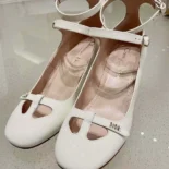 Dior Women Aime Dior Pump White Patent Calfskin