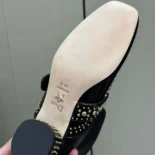 Dior Women Belle-D Heeled Ankle Boot Black Calfskin