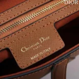 Dior Women CD Saddle Bag Strap Golden Saddle Grained Calfskin