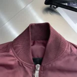 Dior Women Christian Dior Couture Bomber Jacket Burgundy Technical Fabric