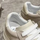 Dior Women Dior Star Platform Sneaker Light Beige Suede Calfskin