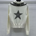 Dior Women DiorAlps Sweater White Wool and Cashmere Knit
