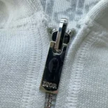 Dior Men Hooded Track Jacket White Cotton Knit and Cashmere