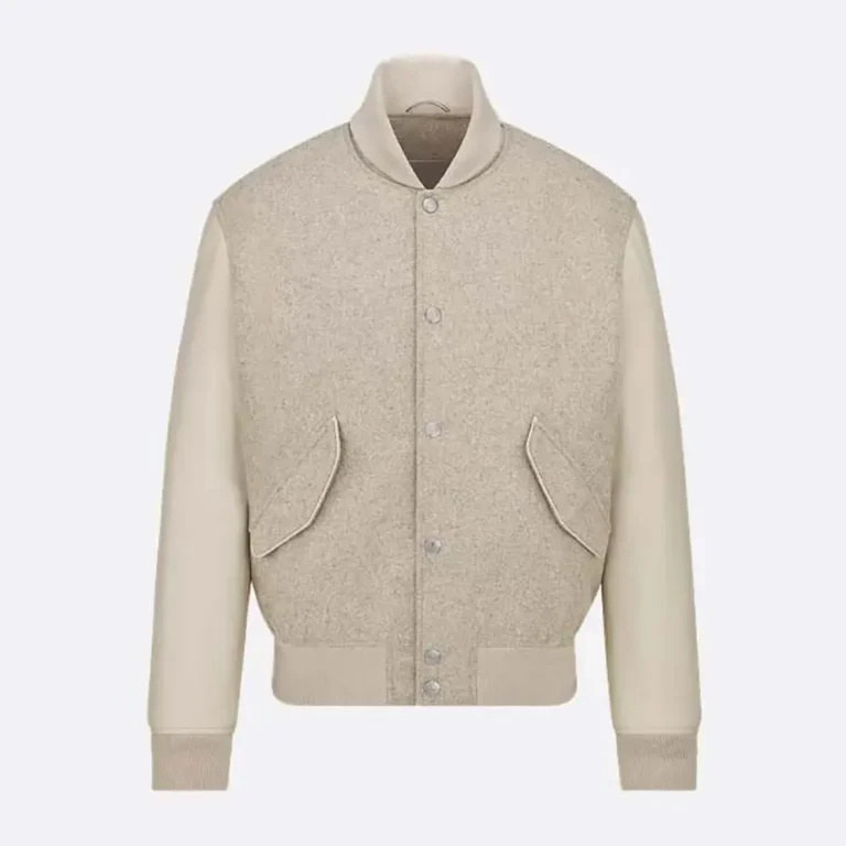 Jacket Ecru Cowhide Leather 483L428A0700