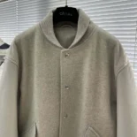 Jacket Ecru Cowhide Leather 483L428A0700
