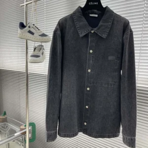 Overshirt Black Cotton Twill 413D488B351X_C830