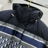 Dior Women Reversible Cropped Puffer Jacket Blue and Ecru Dior Oblique Quilted Technical TaffetaDior Women Reversible Cropped Puffer Jacket Blue and Ecru Dior Oblique Quilted Technical Taffeta