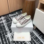 Dior Women Walk'n'Dior Platform Sneaker Embroidered Cotton-Pink