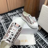 Dior Women Walk'n'Dior Platform Sneaker Embroidered Cotton-Pink