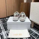 Dior Women Walk'n'Dior Platform Sneaker Embroidered Cotton-Pink