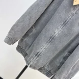 Miu Miu Women Chambray Jacket with Velvet Collar GWB239