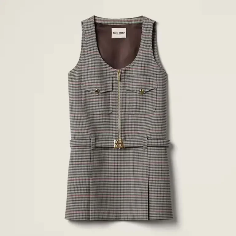 Miu Miu Women Checked Dress MF504015PKF0480S232