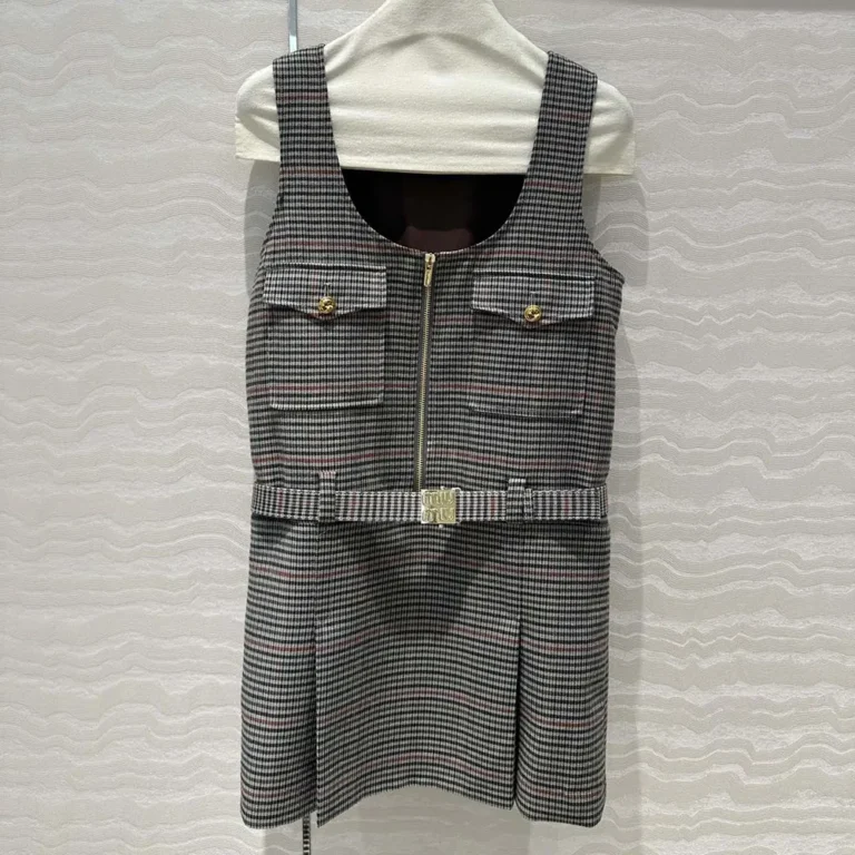 Miu Miu Women Checked Dress MF504015PKF0480S232