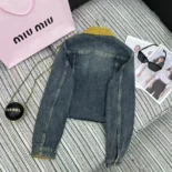 Miu Miu Women Denim Blouson Jacket GWB2351567