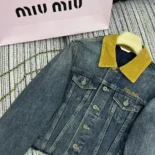 Miu Miu Women Denim Blouson Jacket GWB2351567Miu Miu Women Denim Blouson Jacket GWB2351567