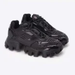 Prada Unisex Cloudbust Thunder Sequin Lug-Sole Sneakers-Black