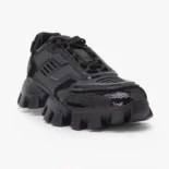 Prada Unisex Cloudbust Thunder Sequin Lug-Sole Sneakers-Black