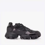 Prada Unisex Cloudbust Thunder Sequin Lug-Sole Sneakers-Black