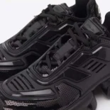 Prada Unisex Cloudbust Thunder Sequin Lug-Sole Sneakers-Black