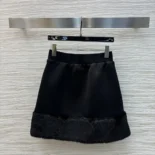 Prada Women Sweatskirt-Black 13110616BDF0002SOOO
