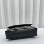 Saint Laurent YSL Women Calypso Large in Plunged Lambskin-Black 777399AACYT1000