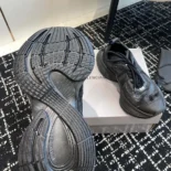 Balenciaga Unisex Circuit Sneaker in Black Polyester 688752W3RC16090