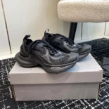 Balenciaga Unisex Circuit Sneaker in Black Polyester 688752W3RC16090