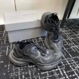 Balenciaga Unisex Circuit Sneaker in Black Polyester 688752W3RC16090
