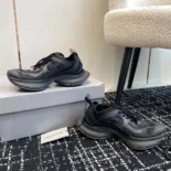 Balenciaga Unisex Circuit Sneaker in Black Polyester 688752W3RC16090