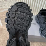 Balenciaga Unisex Track Signature Sneaker in Black and White
