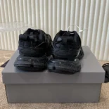 Balenciaga Unisex Track Signature Sneaker in Black and White