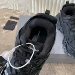 Balenciaga Unisex Track Signature Sneaker in Black and White