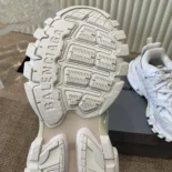 Balenciaga Unisex Track Signature Sneaker in White and Black